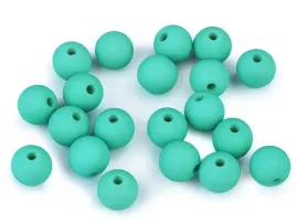 kule-plastikowe-matowe-jasny-turkus-10mm-8szt