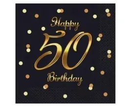 serwetki-bandc-happy-50-birthday-czarne-20szt