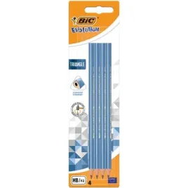 olowek-trojkatny-bez-gumki-evolution-triangle-bic-blister-4szt