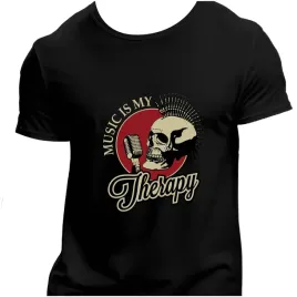 koszulka-meska-czarna-nadruk-music-is-my-therapy-5xl
