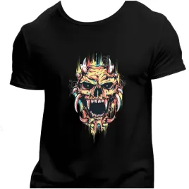 koszulka-meska-czarna-nadruk-czaszka-z-rogami-4xl
