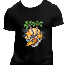 koszulka-meska-czarna-nadruk-skeleton-surfer-4xl