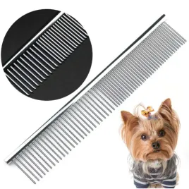 metalowy-grzebien-zgrzeblo-dla-psa-kota-do-siersci-wlosow-gesty-prosty-16cm