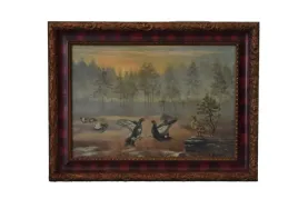wiktor-korecki-walka-cietrzewi-ptaki-lesny-pejzaz-obraz-olejny
