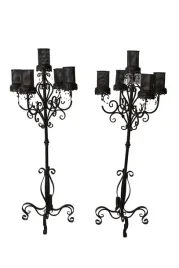 2x-duzy-swiecznik-metalowy-5-ramienny-lampion-stojacy-kandelabr-retro
