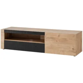szafka-rtv-aron-or-nowoczesna-or-dab-czarny-ryflowany-front-or-160-cm