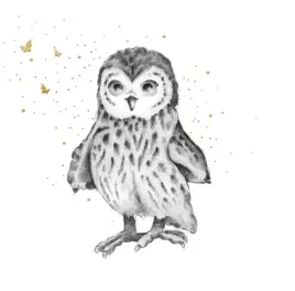 karnet-zlocony-kwadrat-cl3822-bl-sowa