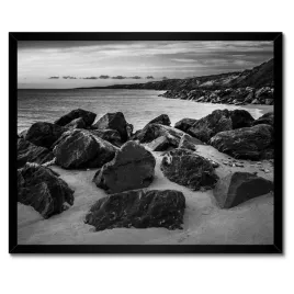 plakaty-w-ramie-50x40-glazy-na-plazy-czarno-biale-zdjecie