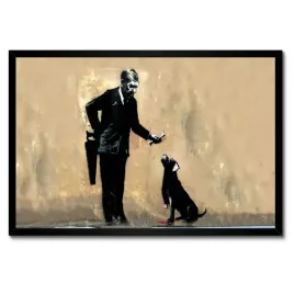 plakaty-w-ramie-60x40-banksy-dobry-piesek-pies