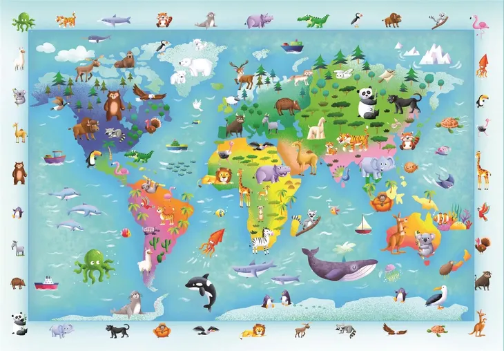 puzzle-60-elementow-maxi-super-kolor-wildlife-map-stan-nowy