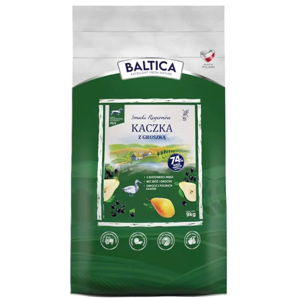 BALTICA Smaki Regionów Kaczka z Gruszką XS/S 9kg