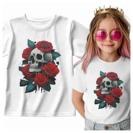tshirt-czaszka-w-kwiatach-roze-tatuaz-mrok-kontrast-meksyk
