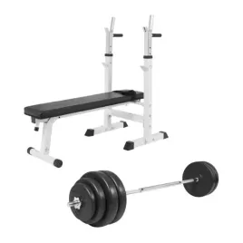 lawka-do-wyciskania-3w1-biala-sztanga-winylowa-regulowana-zestaw-100-kg