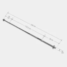 gryf-prosty-200cm-30mm-13kg-gwintowany