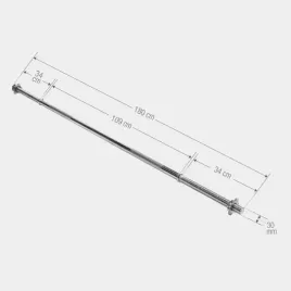 gryf-prosty-180cm-30mm-11kg-gwintowany