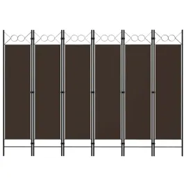 parawan-6-panelowy-brazowy-240-x-180-cm