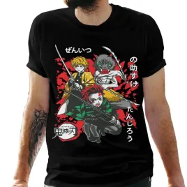 koszulka-meska-czarna-z-nadrukiem-anime-demon-slayer-xl