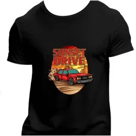 koszulka-meska-czarna-nadruk-sunset-drive-3xl