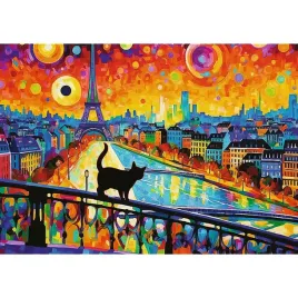 puzzle-1000-ukladanka-art-obraz-zwierzeta-kot-miasto-paryz-eiffla-12-trefl