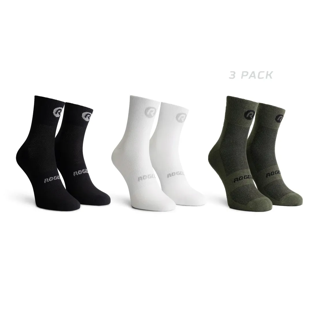 rogelli-core-combi-skarpetki-rowerowe-coolmax-3-pak-stan-nowy
