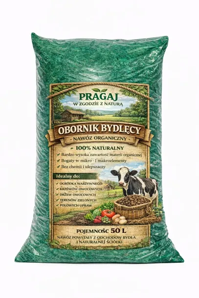 OBORNIK nie Granulowany BYDLĘCY Nawóz Jesienny do Roślin Warzyw 50L