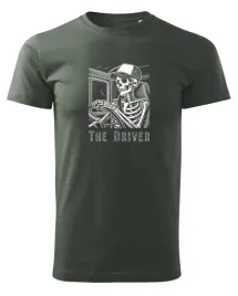 koszulka-the-driver-dla-kierowcy-szkielet-khaki-xl