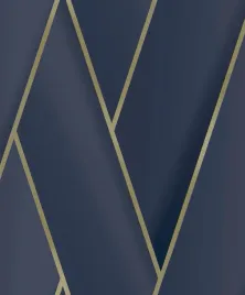 tapeta-geometria-3d-niebiesko-zlota-jak-welur