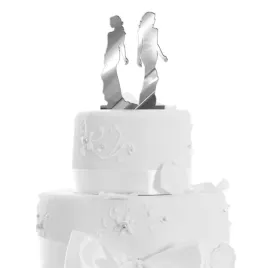 dekoracja-na-tort-topper-para-mloda-dwie-panie-srebrny-18-cm