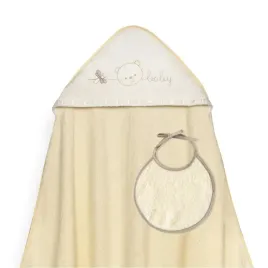 okrycie-kapielowe-100x100-baby-bezowy-recznik-z-kapturkiem-sliniaczek