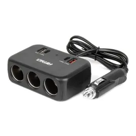rozdzielacz-zapalniczki-z-ladowarka-1xusb-a-1xusb-c-qc4-0-12-24v-120w-80cm