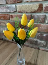 bukiet-tulipan-6-lodyg-32-cm-zolty