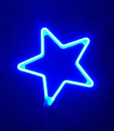 gwiazda-neon-led-niebieska-30cm