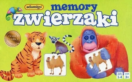 adamigo-gra-logiczna-memory-zwierzaki-stan-nowy