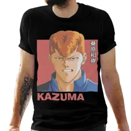 koszulka-meska-czarna-z-nadrukiem-anime-kazuma-3xl