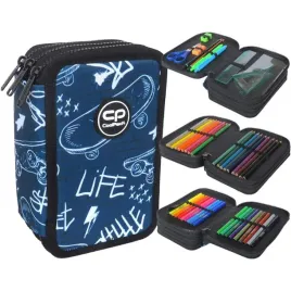 coolpack-piornik-szkolny-trzykomrowy-z-wyposazeniem-kredki-pisaki-street