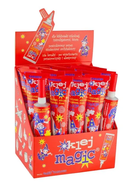 KLEJ MAGIC SZKOLNY 40G TUBA MEATLOWA APLIKATOR 20 sztuk ZESTAW