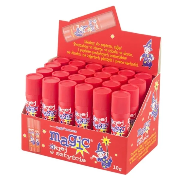 KLEJ MAGIC W SZTYFCIE BARDZO MOCNY 10G EKO CZEROWNY 24 sztuki ZESTAW