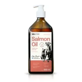 lab-v-olej-z-lososia-100percent-dla-psa-i-kota-500ml-pompka-szklana-butelka