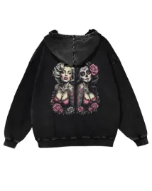 bluza-oversize-z-kapturem-efekt-sprania-piekna-kobieta-kwiaty-czarny-l