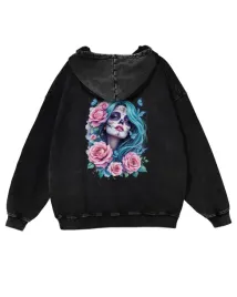 bluza-oversize-z-kapturem-efekt-sprania-niebiesko-wlosa-kobieta-czarny-l