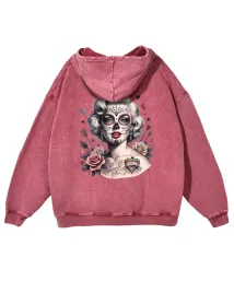 bluza-oversize-z-kapturem-efekt-sprania-kobieta-z-maska-czerwony-xl