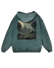 bluza-kapturem-czaszki-zamek-beksinskiego-z-nadrukiem-mrocznym-zielona-l
