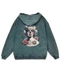 bluza-oversize-z-kapturem-efekt-sprania-kobieta-z-maska-zielony-xl