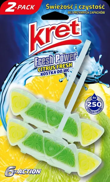 kret-kostka-wc-2-pack-cytryna-stan-nowy