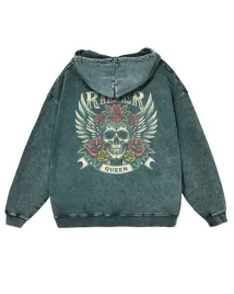 bluza-oversize-z-kapturem-krolowa-drogi-efekt-sprania-zielony-xl