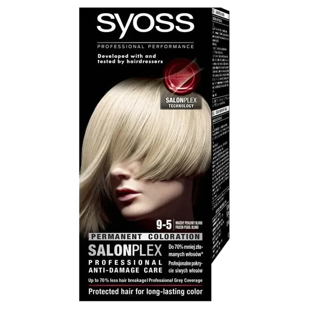SYOSS FARBA SalonPlex 9-5 mroźny perłowy blond