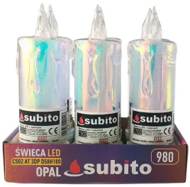 swieca-brokatowa-led-subito-c502-h180-opal-biala-zimna-980-6-sztuk