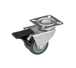 kolo-skretne-plytka-z-hamulcem-guma-fi-50-70-kg