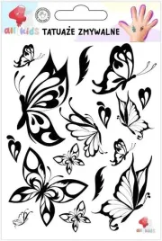 tatuaze-zmywalne-dla-dzieci-czarne-motyle-all4kids