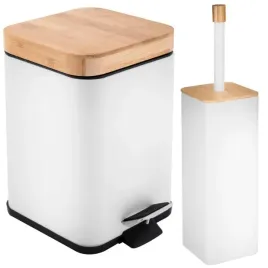 zestaw-lazienkowy-yoka-home-bialy-mat-z-bambusem-kwadratowy-kosz-3l